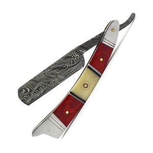 GEMSTONE ENTERPRISES Rasoir Damas à lame droite, lame unique, manche en bois, acier inoxydable, durable, réutilisable, pour rasage masculin - Product Image 6