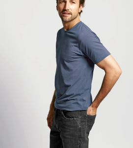 Camisetas de algodón orgánico 100% de gran calidad para hombre, patrón sólido, tela de 240 gramos, Envío Mundial, ropa de algodón Natural - Product Image 5
