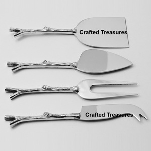 High Quality Cheese <b>Set</b> Traditional Hot <b>Sale</b> 4 PCS <b>Set</b> Attractive Design <b>On</b> Handle Stainless Steel Cheese Cutlery <b>Knife</b> <b>Set</b> - Product Image 2