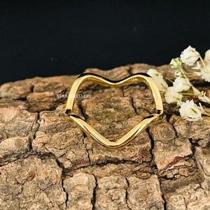 14K Solid Gold Christian Zig Zag Wavy Women's Luxury Gift Ring - Product Image 3