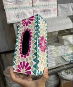 กล่องกระดาษทิชชูฝังมุกเปลือกหอย ตกแต่งบ้านบนโต๊ะอาหารอย่างหรูหรา - Product Image 6