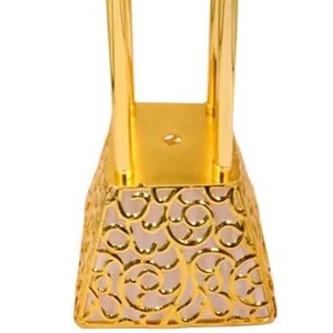 Quemador de Incienso Bakhoor de Metal Dorado de Lujo con Detalles de Cristal y Elegante Trabajo de Alambre Metálico, Porta Incienso Árabe Premium para Usar en el Golfo - Product Image 5