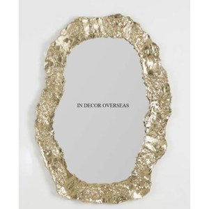 Laiton Antique fini Unique élégant Designer qualité supérieure métal encadré Rectangle forme mur miroir décor à la maison fournitures - Product Image 4