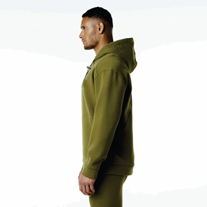 Nouveau design, sweat à capuche zippé d'hiver personnalisé de haute qualité, en molleton 100% coton, coupe classique, pour fabricants (modèle vierge) - Product Image 3