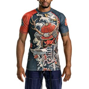 Personnalisé Anime Design Hommes Rash Guard Serré Formation Compression Chemises MMA Rashguard USA Taille Sublimé Hommes pour Rash Guard - Product Image 5