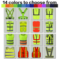 Gilets de sécurité réfléchissants respirants personnalisables avec logo personnalisé dans divers styles et couleurs
