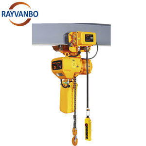 Katrol rantai listrik <span class=keywords><strong>2t</strong></span>, jenis troli listrik HHBB02-01S 380V tiga fase rantai tunggal kerekan listrik - Product Image 3