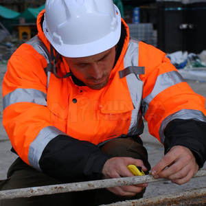 High Visibility <b>Safety</b> Jacket With Front Pockets And Adjustable Fit For <b>Outdoor</b> Work <b>Safety</b> Jacket - Product Image 6