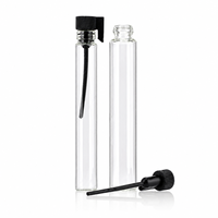 Botol Sampel Parfum Mini Kaca Bening Mingsheng 1ml 2ml 3ml 5ml 6ml 8ml 10ml dengan Tongkat Plastik