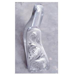 Estribo de aluminio ecuestre de seguridad para caballos con logotipo personalizado con diseño de grabado de flores, estribo ancho para montar - Product Image 3