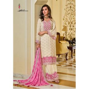 Traje de Chinon Salwar Kameez bordado pesado paquistaní indio con desgaste de boda Dupatta precio al por mayor disponible - Product Image 1