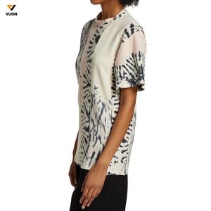 T-shirt à motifs OEM en coton de marque personnalisée, imprimé tie-dye multicolore, Streetwear ample, T-shirt tie-dye pour hommes - Product Image 4