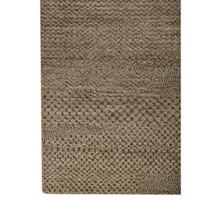Alfombra Aprezo Verde Hecha a Mano con Lana, Bambú y Seda, Modelo Akwz-1001, Rectangular, Abstracta, para el Hogar, Pasillo, 10 mm, Alfombra para Habitación, Alfombras Jaipur ZA - Product Image 4