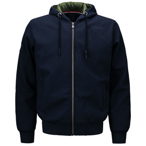 Sudadera con capucha 400GSM de algodón con estampado personalizado y cremallera de punto cómodo de Color sólido de fabricante a granel - Product Image 4