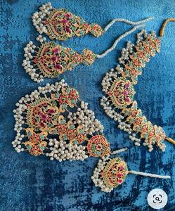 Custom Made Best Work Designer <b>Jewelry</b> Sets For Women Unique Handmade Multi Color <b>Pakistani</b> Indian Style <b>Jewelry</b> Sets - Product Image 6