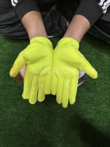Gants de football américain respirants et légers, à doigts complets, avec sangle de poignet réglable, poignée en silicone super adhérente, performance - Product Image 2