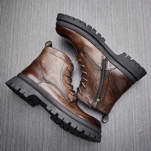 Chaussures de ville en cuir de porc de haute qualité avec revêtement imperméable et semelle intérieure souple pour hommes - Product Image 4