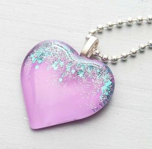 2024 gros créatif fait à la main brillant dans le ciel bleu foncé nuages résine collier lumineux pour les femmes - Product Image 5