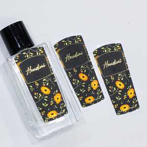 Promotional Waterproof Stylish Golden Chrome Metalized Perfume Labels Durable <b>Sticker</b> Packaging for Chic <b>Skin</b> Care Chic - Product Image 4