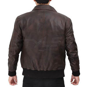 Chaqueta de cuero personalizada para hombre, chaqueta de cuero 2023 Original, a la moda, ajustada, elegante, nueva calidad, 100% - Product Image 3