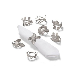 Anneau de serviette en métal de conception avantageuse anneau de tissu de serviette de couleur d'or de qualité exclusive pour des événements partie utilisation - Product Image 2