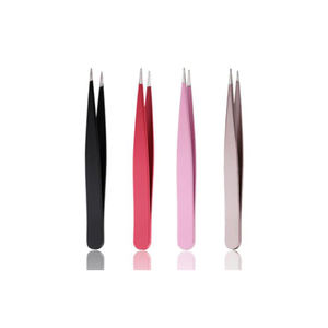 Professional Customization <b>Eyelash</b> <b>Extension</b> Applicator Tweezers Set Eyebrow <b>Eyelash</b> Tweezers Stainless Steel Tweezers - Product Image 1