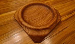 Cendrier hexagonal artisanal en bois de Sheesham avec incrustation blanche |   Accessoire de fumage décoratif - Product Image 5