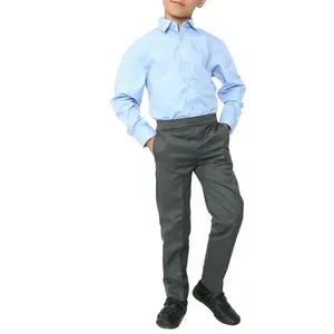 热卖长裤和衬衫儿童校服套装2023最新设计棉儿童男孩校服
