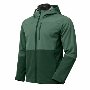 Chaqueta de Invierno para Hombre, Diseño Personalizado OEM, Forro Polar, Impermeable, Softshell, Poliéster, con Cremallera y Capucha - Product Image 3