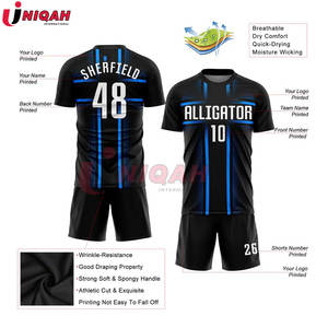 ชุดเสื้อฟุตบอลโพลีเอสเตอร์สำหรับผู้ชายชุดเครื่องแบบเสื้อฟุตบอลผ้าโพลีเอสเตอร์100% - Product Image 3