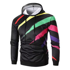 2025 sweat à capuche pour hommes imprimé personnalisé best-seller saison d'hiver manches longues Logo à capuche coton Polyester motif solide - Product Image 4