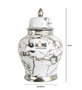 Ustensiles de cuisine de couleur blanche Pot de gingembre de luxe Design moderne Vente en gros Pot de gingembre de meilleure qualité à prix compétitif Stockage des aliments - Product Image 6