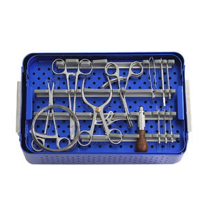 Kit d'instruments de chirurgie générale vétérinaire, ensemble d'instruments, pinces de réduction, ciseaux, instruments orthopédiques de base pour fractures vétérinaires - Product Image 3