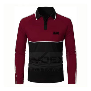 Precio de fábrica Manga larga para hombres para camisas-Punto sólido 100% algodón Secado rápido Alta calidad Más vendidos - Product Image 1