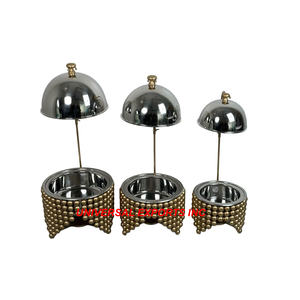 หม้อสแตนเลสสตีลสีทองหม้ออุ่นอาหารทำมือมาใหม่หรูหราขายส่ง - Product Image 6