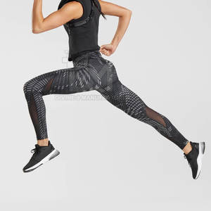กางเกงเลกกิ้งออกกำลังกายแบบระเหิดสำหรับผู้หญิงเลกกิ้งพิมพ์ลายซับลิเมชัน - Product Image 4