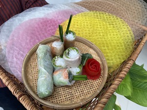 Vietnam Round Rice <b>Paper</b> Premium Quality Soft <b>Spring</b> <b>Roll</b> Wrappers Natural Ingredients Bulk Supply Export Price +84386142897 - Product Image 3