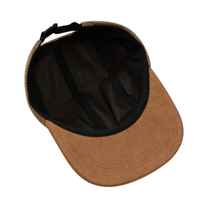 Casquette de camping unie à 5 panneaux en velours côtelé bicolore, non structurée, à visière plate, avec boucle, personnalisable, vierge, pour le sport et le camping - Product Image 4