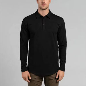 Empresa de Fabricación de Camisetas Polo de Alta Calidad, Logotipo Personalizado, Ropa de Golf de Manga Larga, Camisetas Polo para Hombre, Adulto, 100% Algodón - Product Image 2