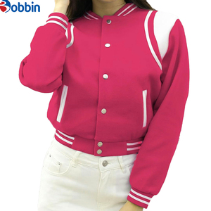 Customized logo Cropped Varsity <b>Jackets</b> <b>Women</b> Custom <b>Women's</b> Varsity <b>Jacket</b> <b>Corduroy</b> Sheep Skin Windproof Breathable Top Selling - Product Image 1