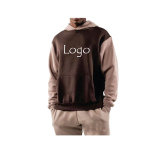 Venta al por mayor 100% algodón hombres sudaderas con capucha peso pesado básico bordado Logo sudadera alta calidad invierno esencial liso teñido - Product Image 4