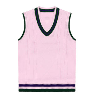 Personnalisé automne printemps tricoté col en v hommes chandails gilet garçons et filles primaire et secondaire uniforme gilet pour hommes chandails - Product Image 3