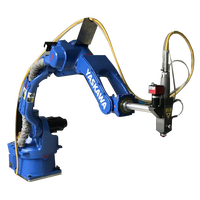 Otomasi Industri Yaskawa Robot Arm 6 Axis Mesin Las Laser Serat CNC Tipe Meja Otomatis Aplikasi Logam 1500W