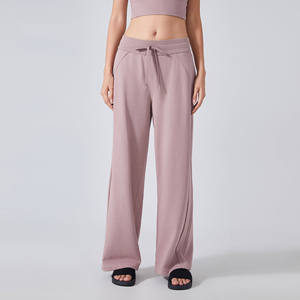 Pantalon de survêtement ample et respirant en molleton doux pour femme, taille élastique, coupe large, idéal pour l'automne et l'hiver - Product Image 5