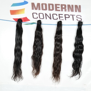 วิกผมหยิกเป็นลอนสำหรับผู้หญิงผมปลอมแบบดิบๆผมทอแบบ100% คู่ - Product Image 4