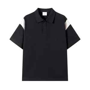 Fabricantes personalizados de alta calidad 160 gramos de gran tamaño de manga corta Polo cuello 100% algodón camiseta - Product Image 1