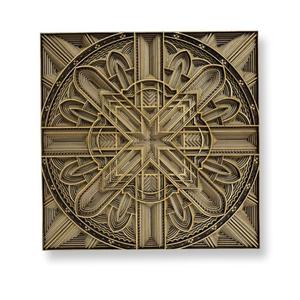 Arte Mural 3D de Madera Artesanal, Decoración para Hogar u Oficina, Arte Decorativo, Geometría Sagrada, Panel de Pared para Aniversario - Product Image 1