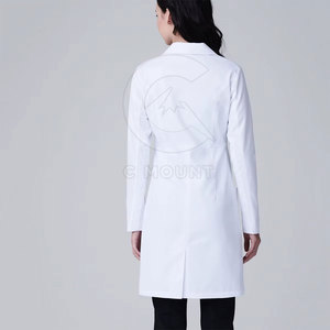 Batas de laboratorio de algodón 100% al por mayor para mujeres, bata de laboratorio blanca personalizada de alta calidad - Product Image 4