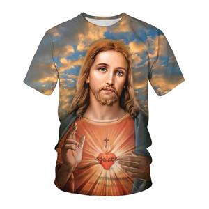 Camiseta Cristiana de Alta Calidad para Hombre, Estilo Deportivo, 100% Algodón Poliéster/Algodón, Personalizable, Ropa Urbana - Product Image 4
