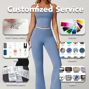 2025 Conjunto de yoga Venta al por mayor Fitness Athletic Mujeres Gimnasio Ropa deportiva 2 piezas Conjuntos de yoga deportivo - Product Image 3